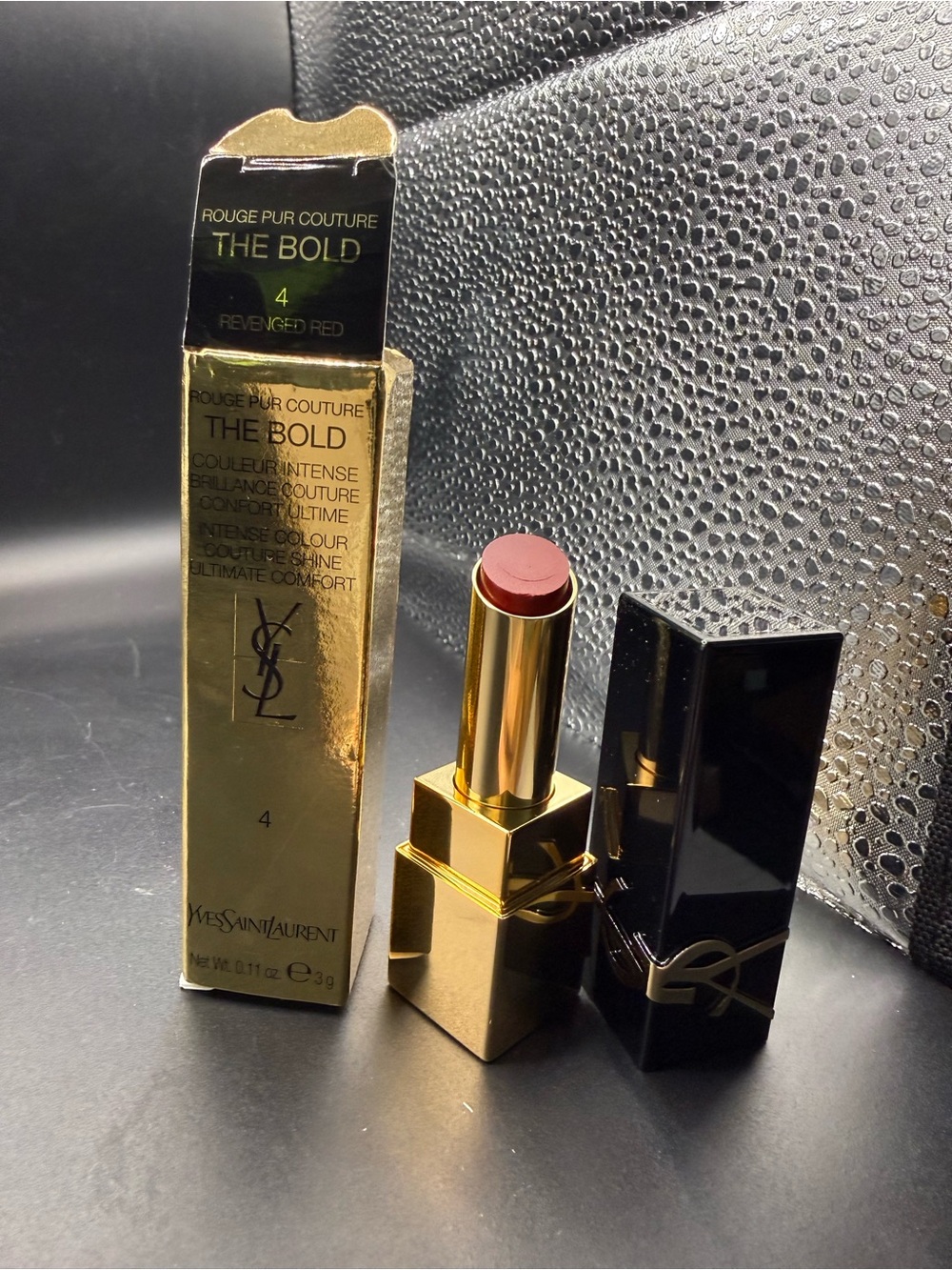 Yves Saint Laurent Bold Rouge Pur Couture Lipstick in Deep Rose Red